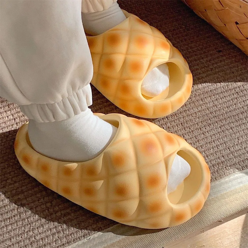 Bubslide™ Creative Pineapple Bread Bubble Slippers - Image 5