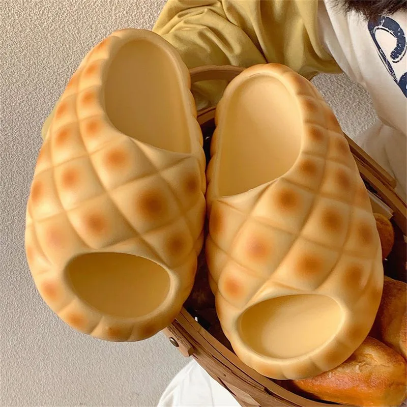Bubslide™ Creative Pineapple Bread Bubble Slippers